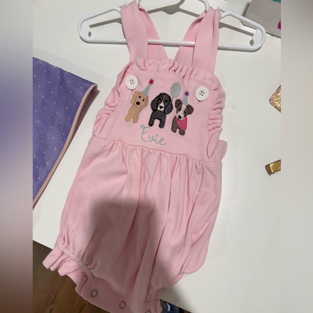 Never worn Puppy Party outfit personalized with Evie